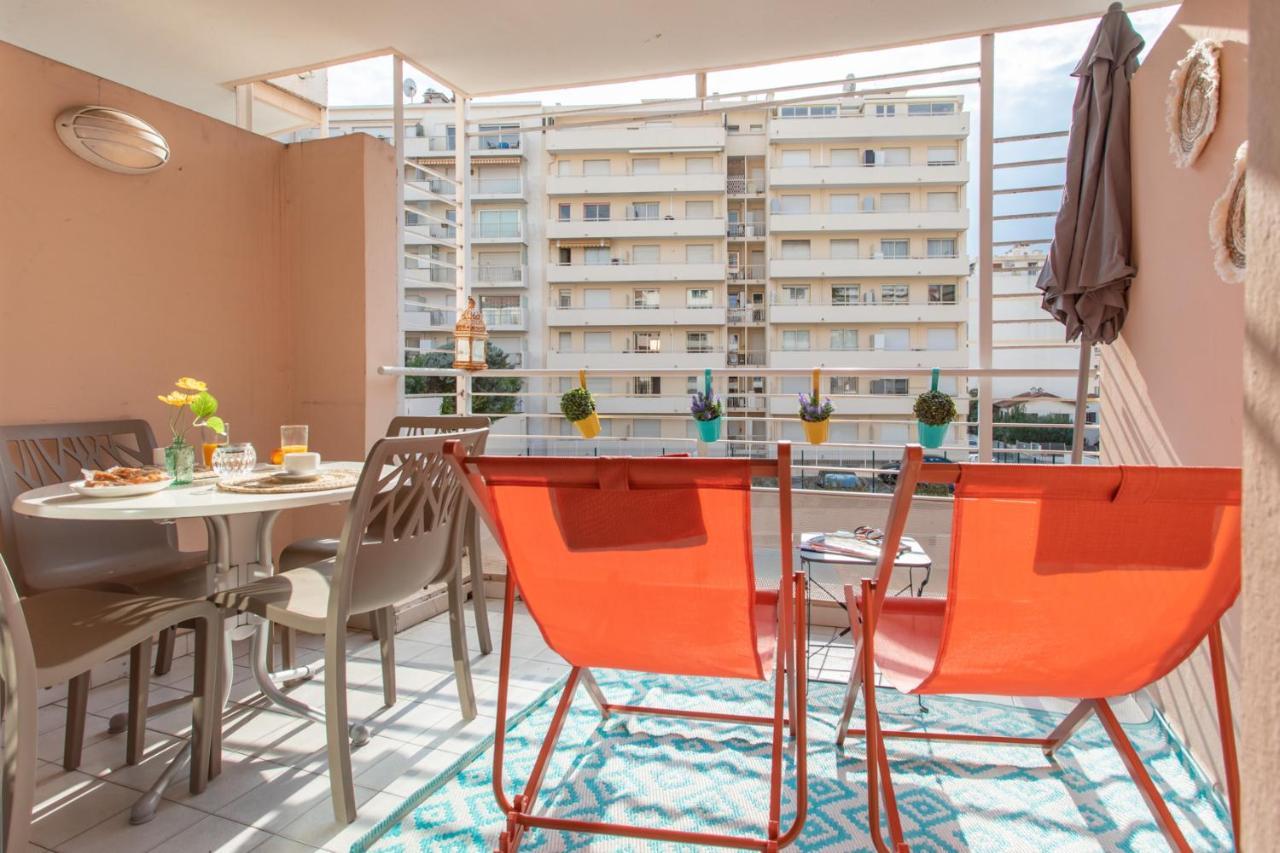 C1 Clemenceau Pool Balcony Bath Ac 2Mins Walk To Sand Beach Cannes Dış mekan fotoğraf